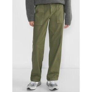 Tna Marco Pant Relaxed Low Rise Utility Pant Cinch Ankle Green Women's Medium